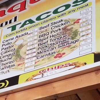 Rivas Taqueria menu 1